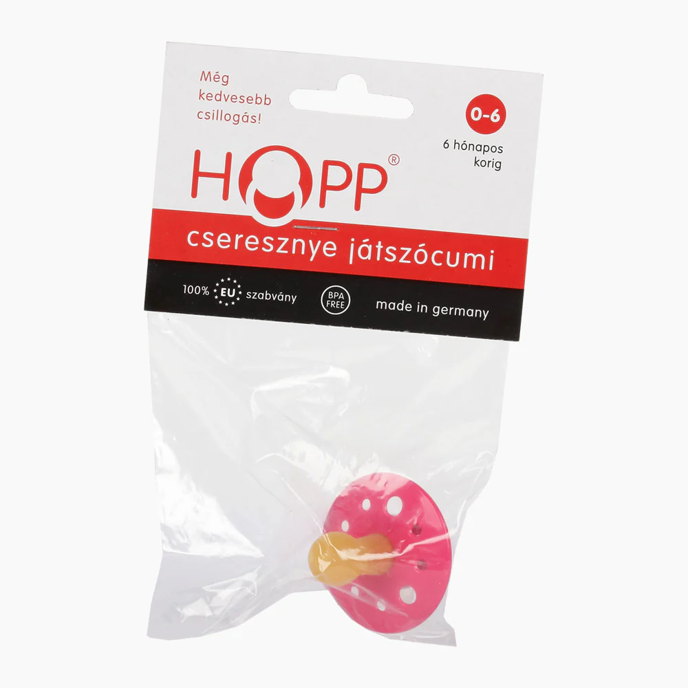 HOPP játszócumi cseresznye alakú 6 hónapos korig 1 db - Image 2