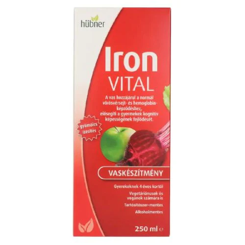 Hübner IronVital vaskészítmény vitaminokkal 250ml