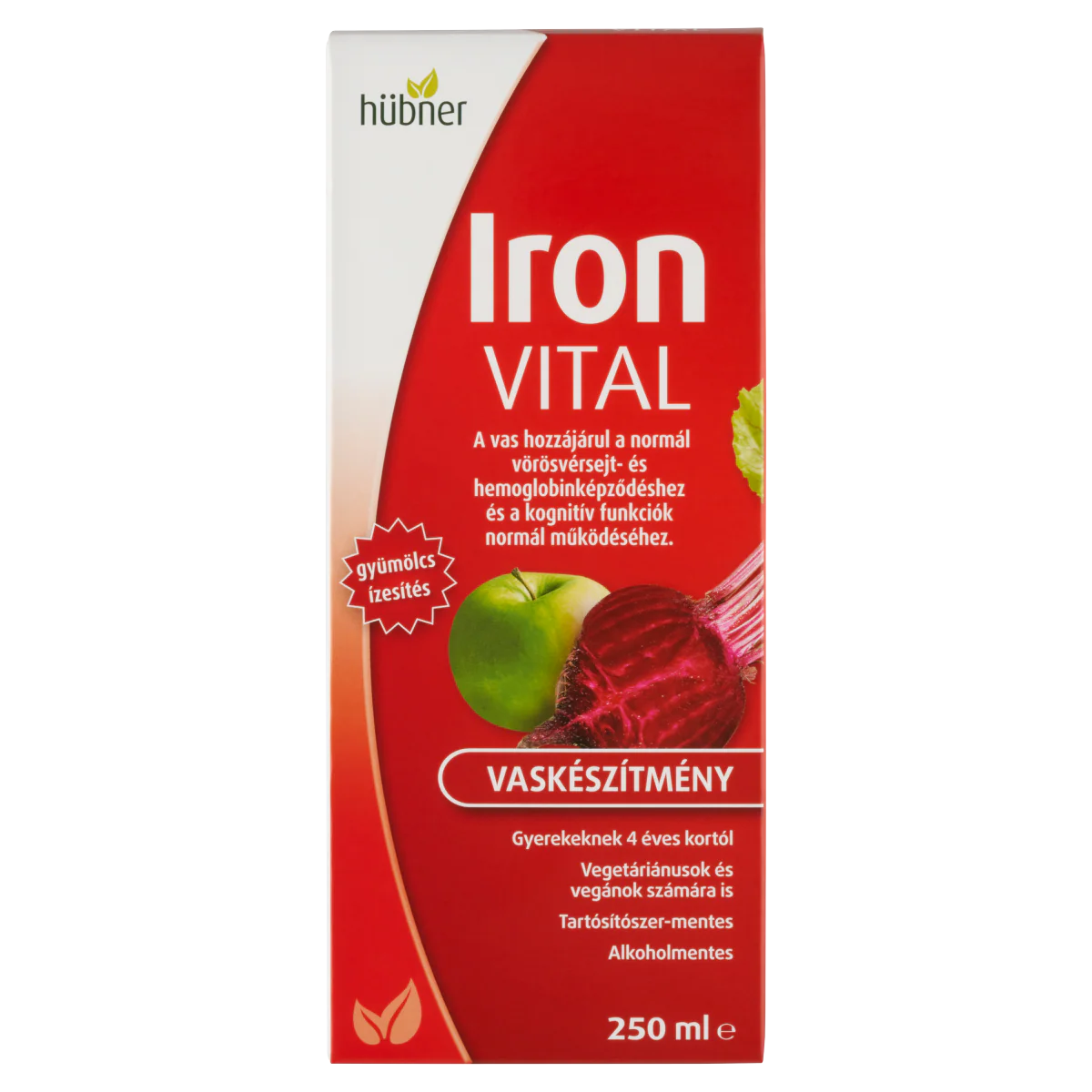 Hübner IronVital vaskészítmény vitaminokkal 250ml - Image 2