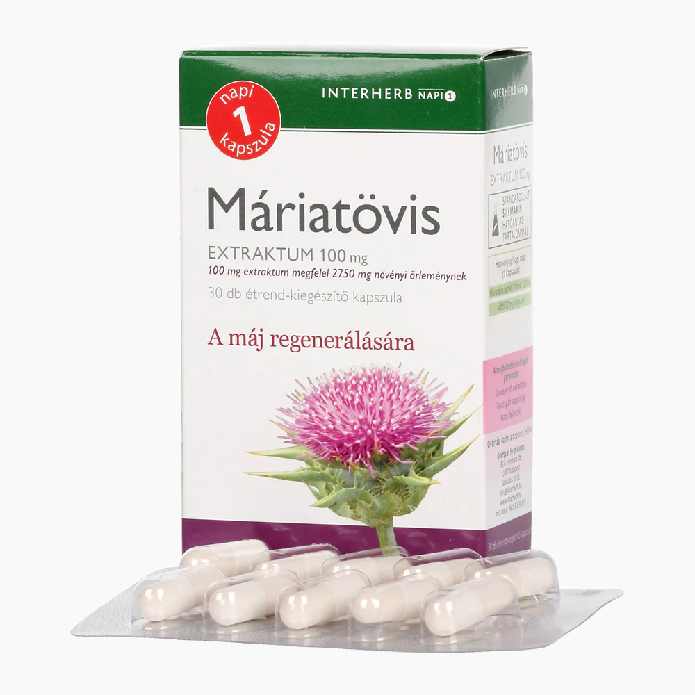 Interherb Máriatövis Extraktum kapszula 30 db - Image 2