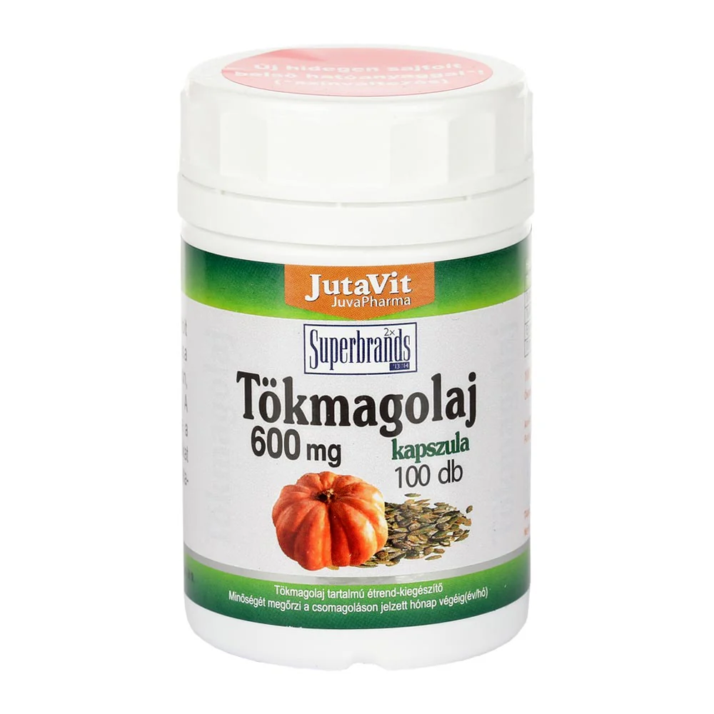 JutaVit Tökmagolaj 600mg kapszula 100 db