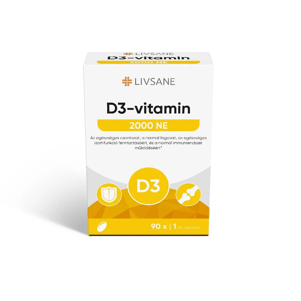 LIVSANE D3 2000NE lágyzselatin kapszula 90 db