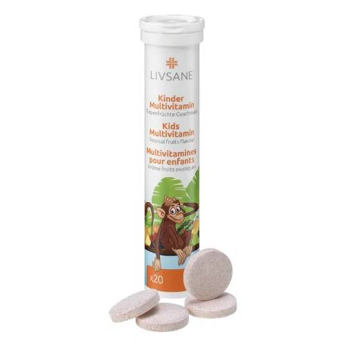 LIVSANE Kids Multivitamin pezsgĆtabletta 20 db