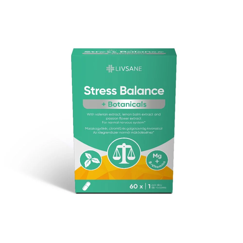 LIVSANE Stress Balance + Botanicals kapszula 60 db