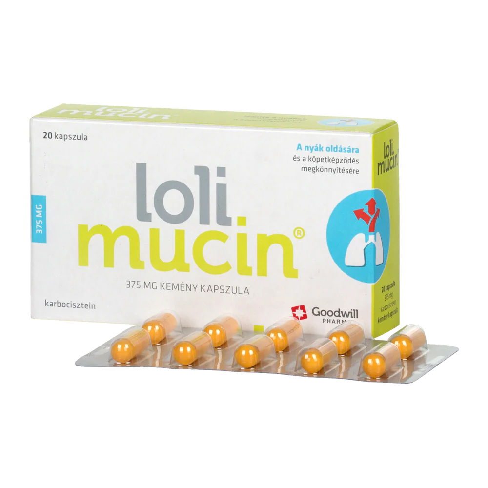 Lolimucin 375 mg kemény kapszula 20 db