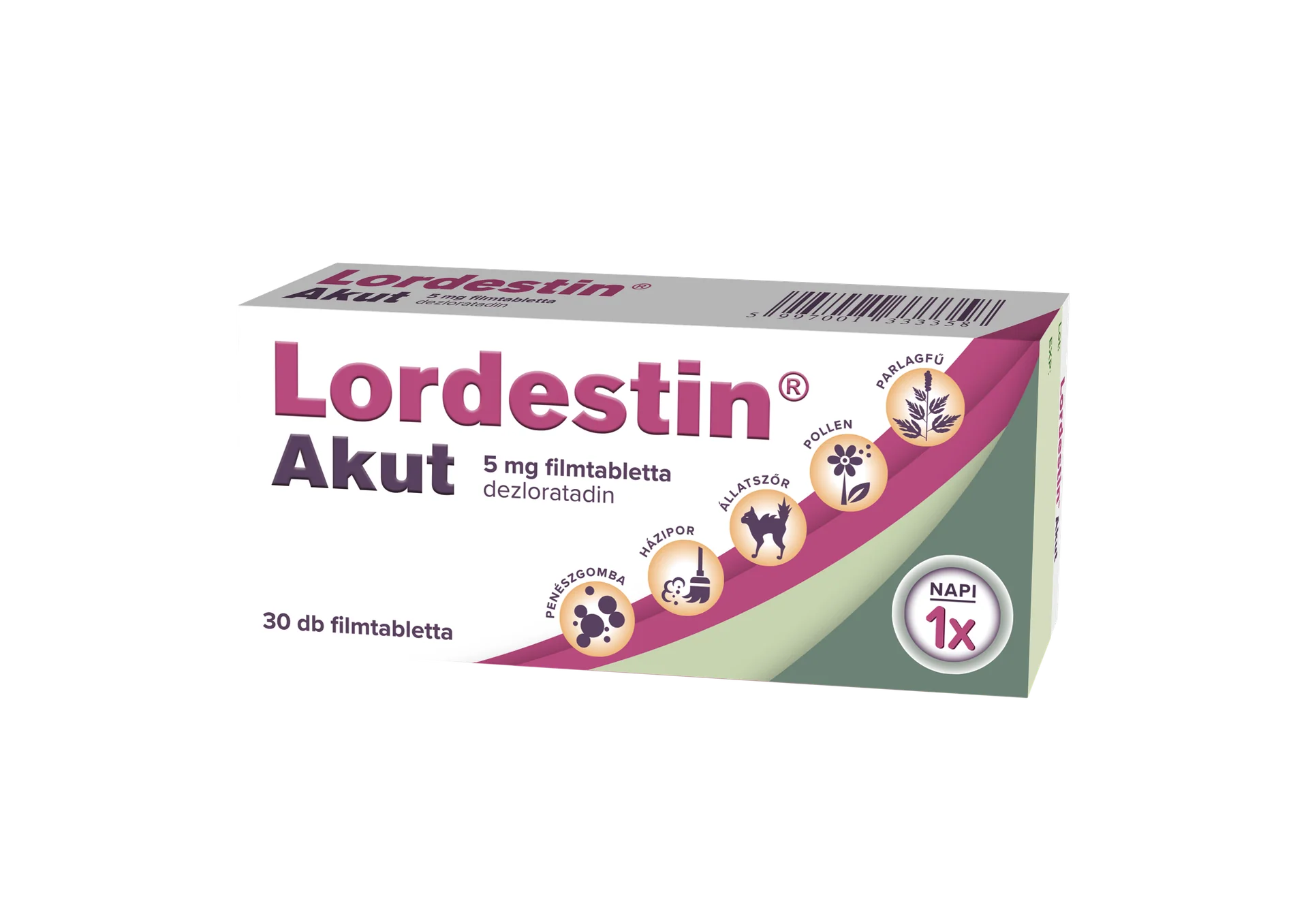 Lordestin Akut 5 mg filmtabletta 30 db - Image 3