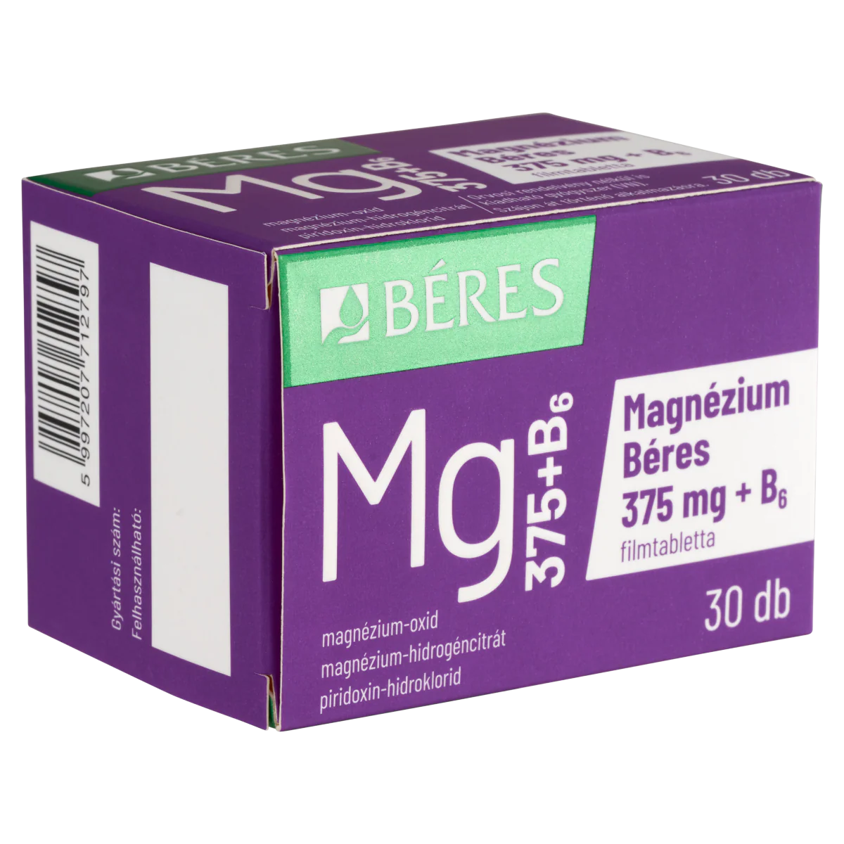 Béres Magnézium 375 mg + B6 filmtabletta 30 db - Image 5