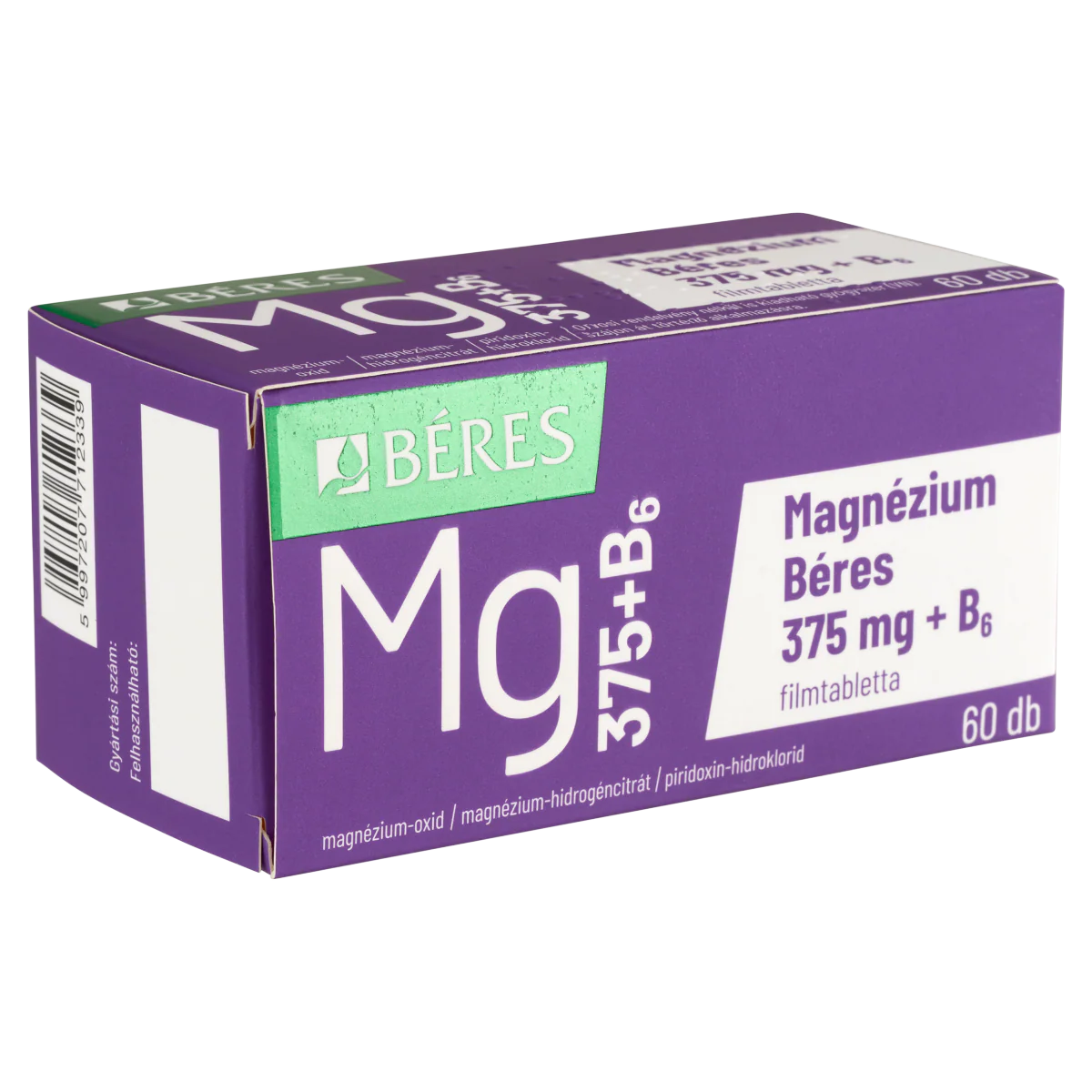 Béres Magnézium 375 mg + B6 filmtabletta 60 db - Image 6