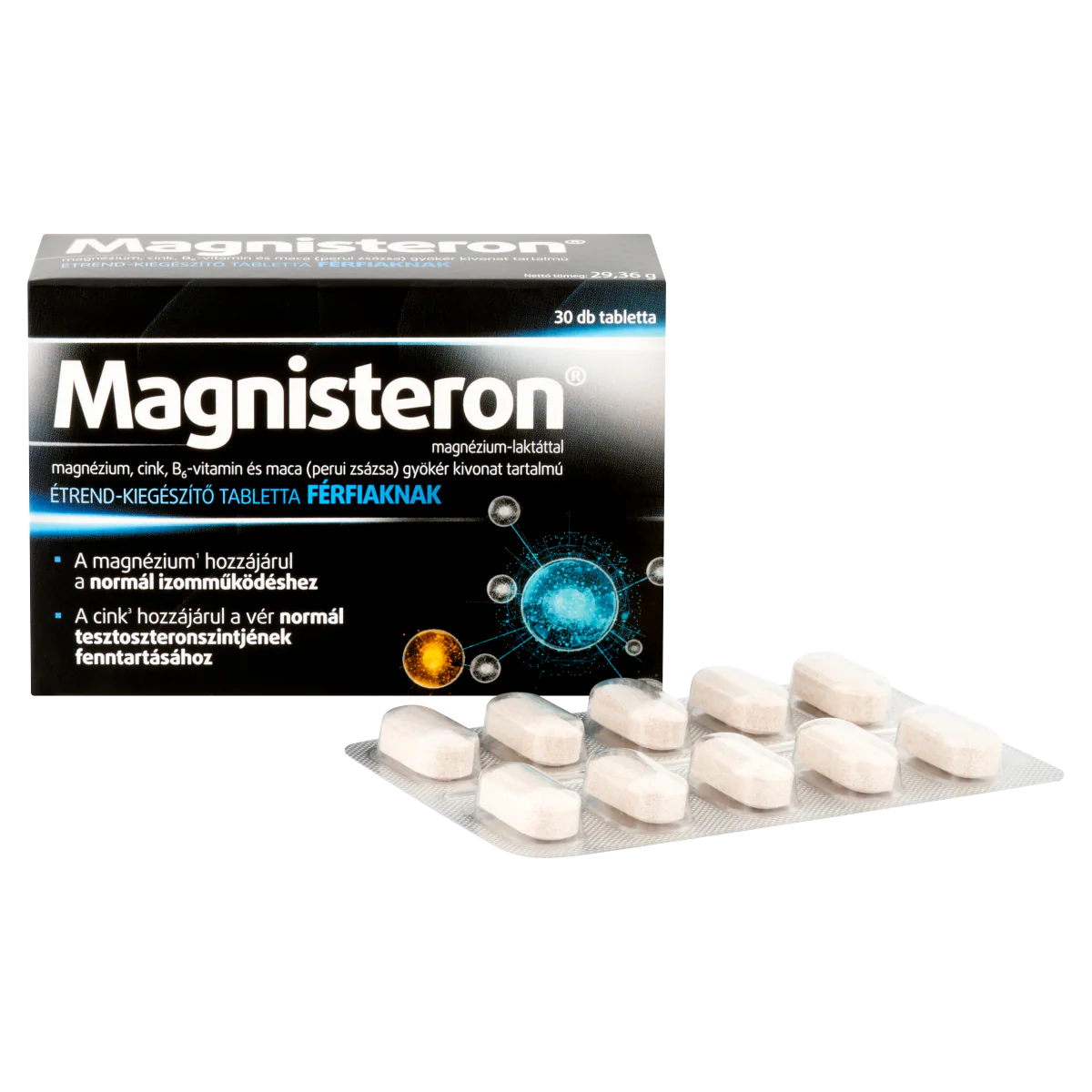 Magnisteron Magnézium tabletta Férfiaknak 30 db - Image 4