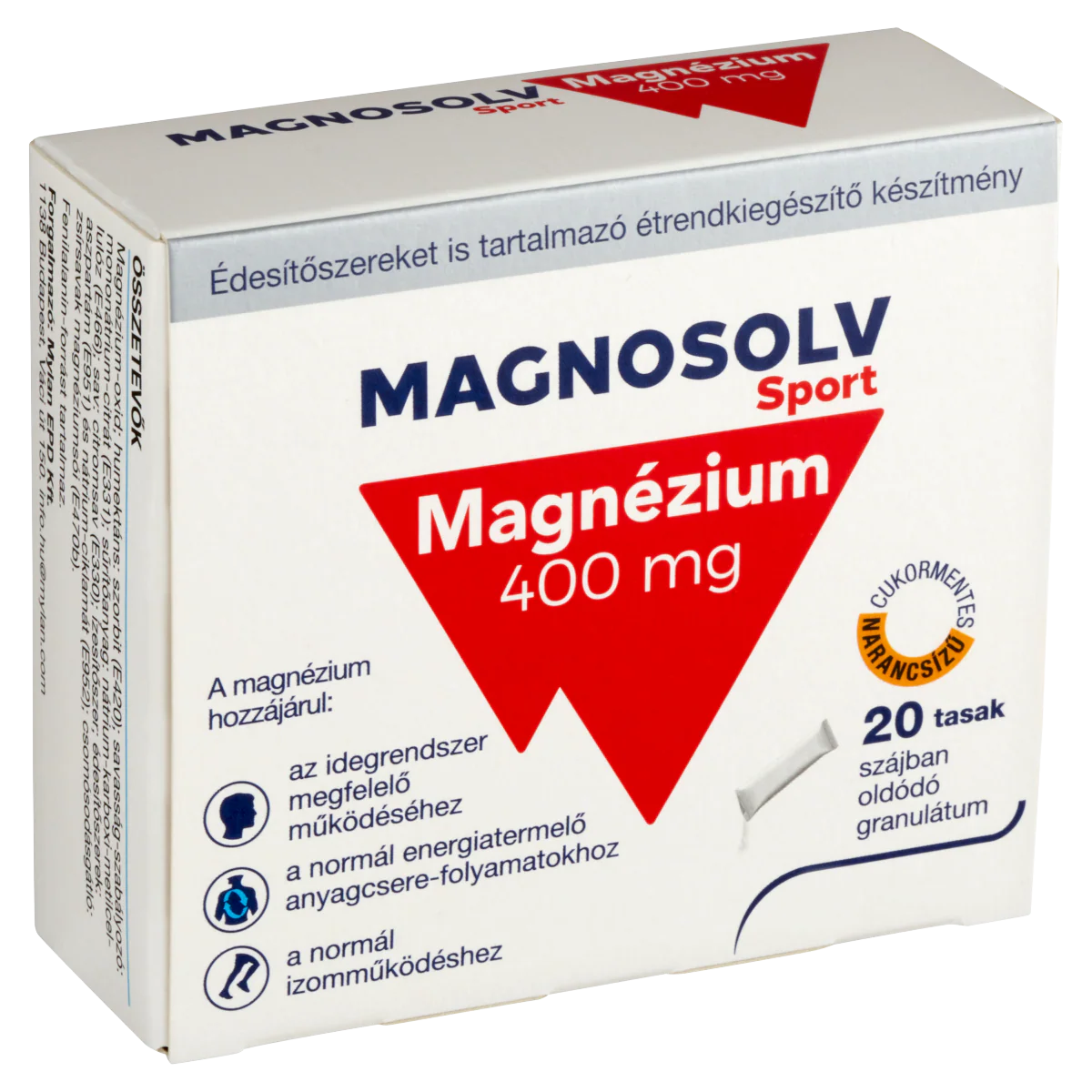 Magnosolv Sport 400 mg granulátum 20 db - Image 4
