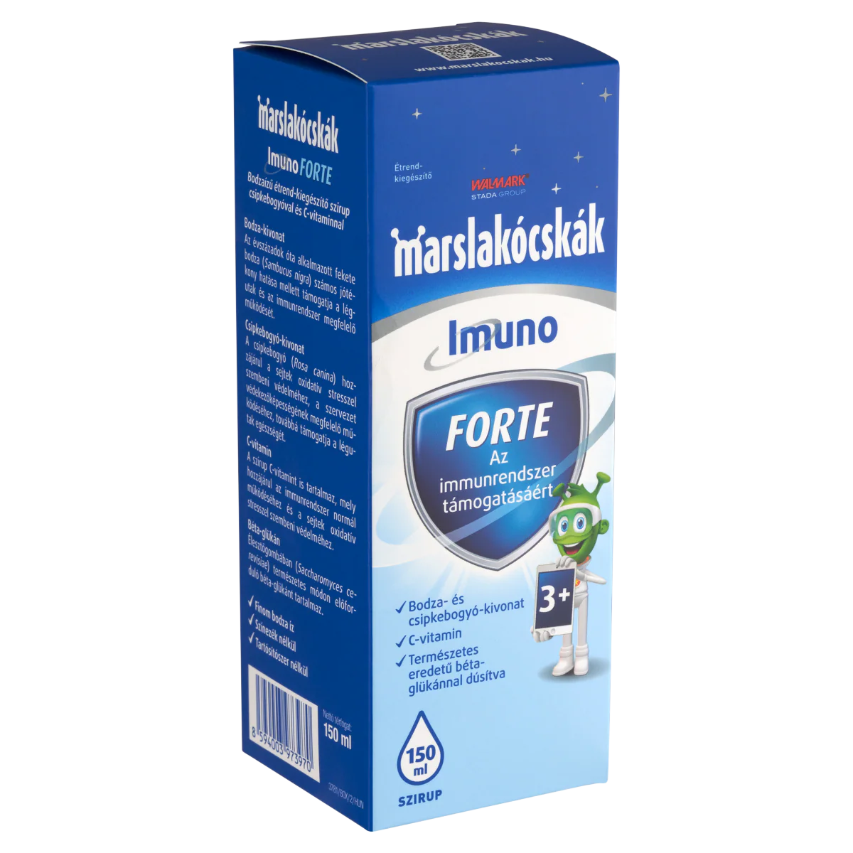 Walmark Marslakócskák Imuno Forte szirup bodza ízű 150ml - Image 4