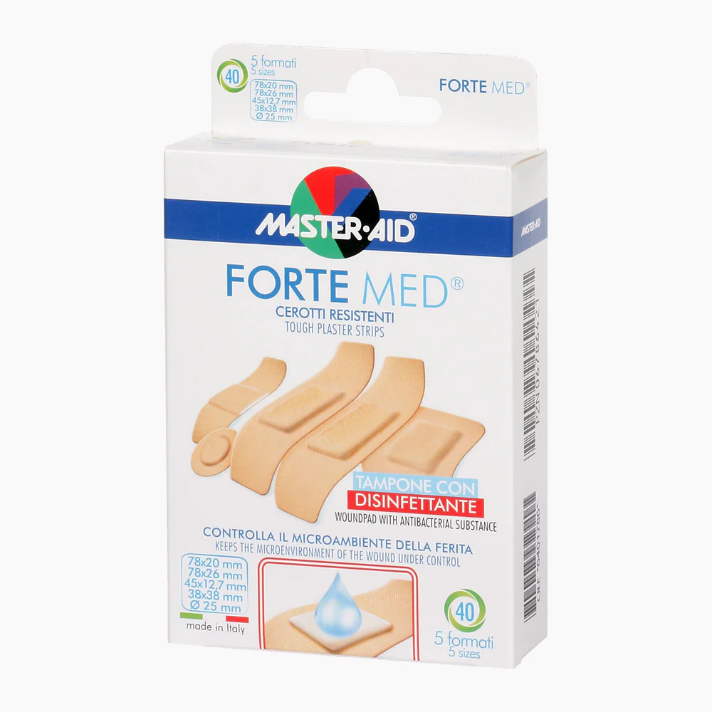 MASTER AID Forte Med vízálló különböző sebtapasz 40 db - Image 2