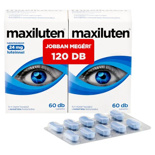 Maxiluten Lutein tabletta duopack 60+60 db - Image 2