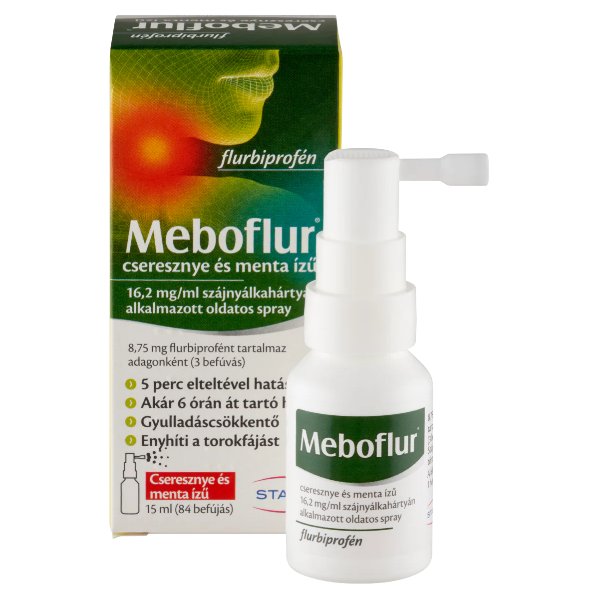 Meboflur cseresznye és menta ízű 16,2 mg/ml oldatos spray 15ml - Image 3