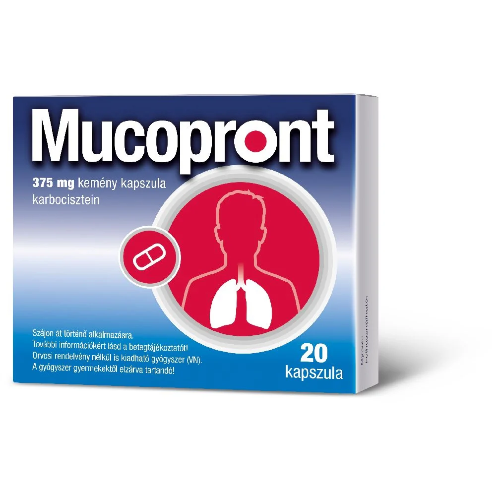 Mucopront 375 mg kemény kapszula 20 db - Image 3