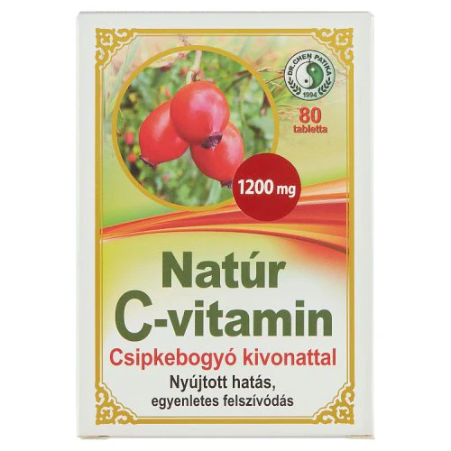 DR.CHEN Natúr C-vitamin Csipkebogyó 1200 mg tabletta 80 db