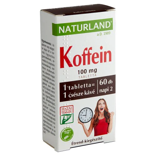NATURLAND Koffein tabletta 60 db - Image 2