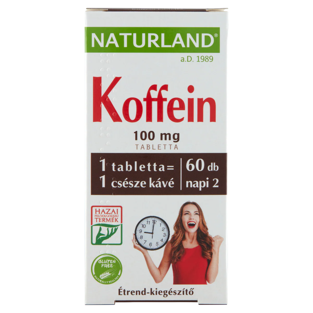 NATURLAND Koffein tabletta 60 db - Image 3