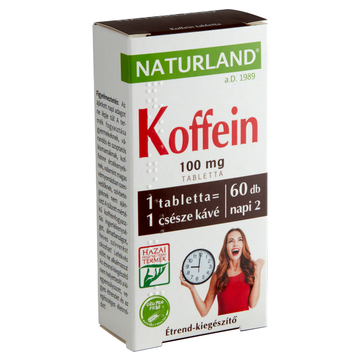 NATURLAND Koffein tabletta 60 db - Image 4