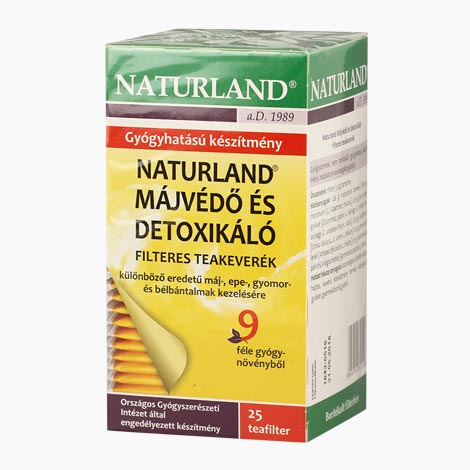 NATURLAND Májvédő tea filteres 25×1,5g - Image 2
