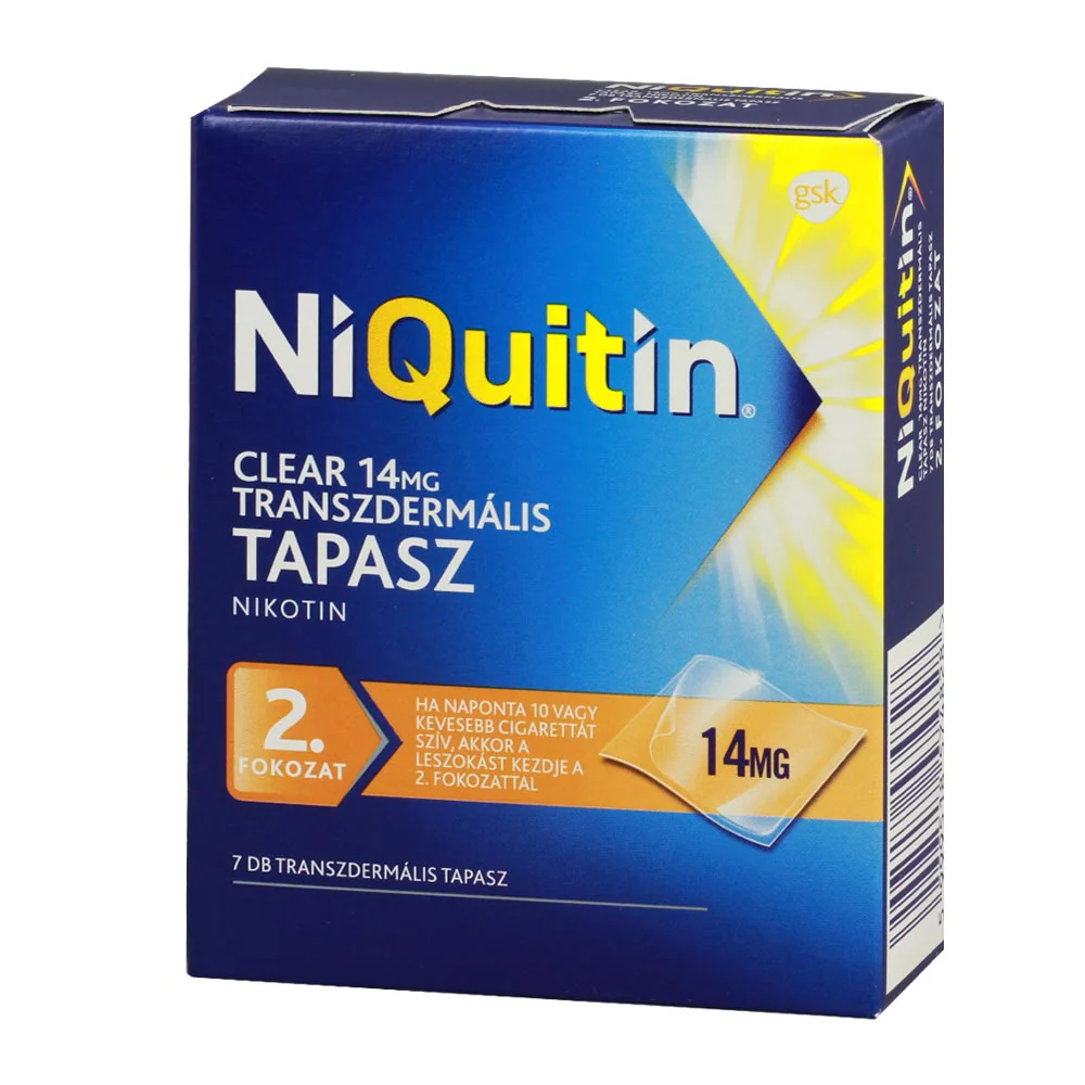NiQuitin Clear 14 mg transzdermális tapasz 7 db - Image 2