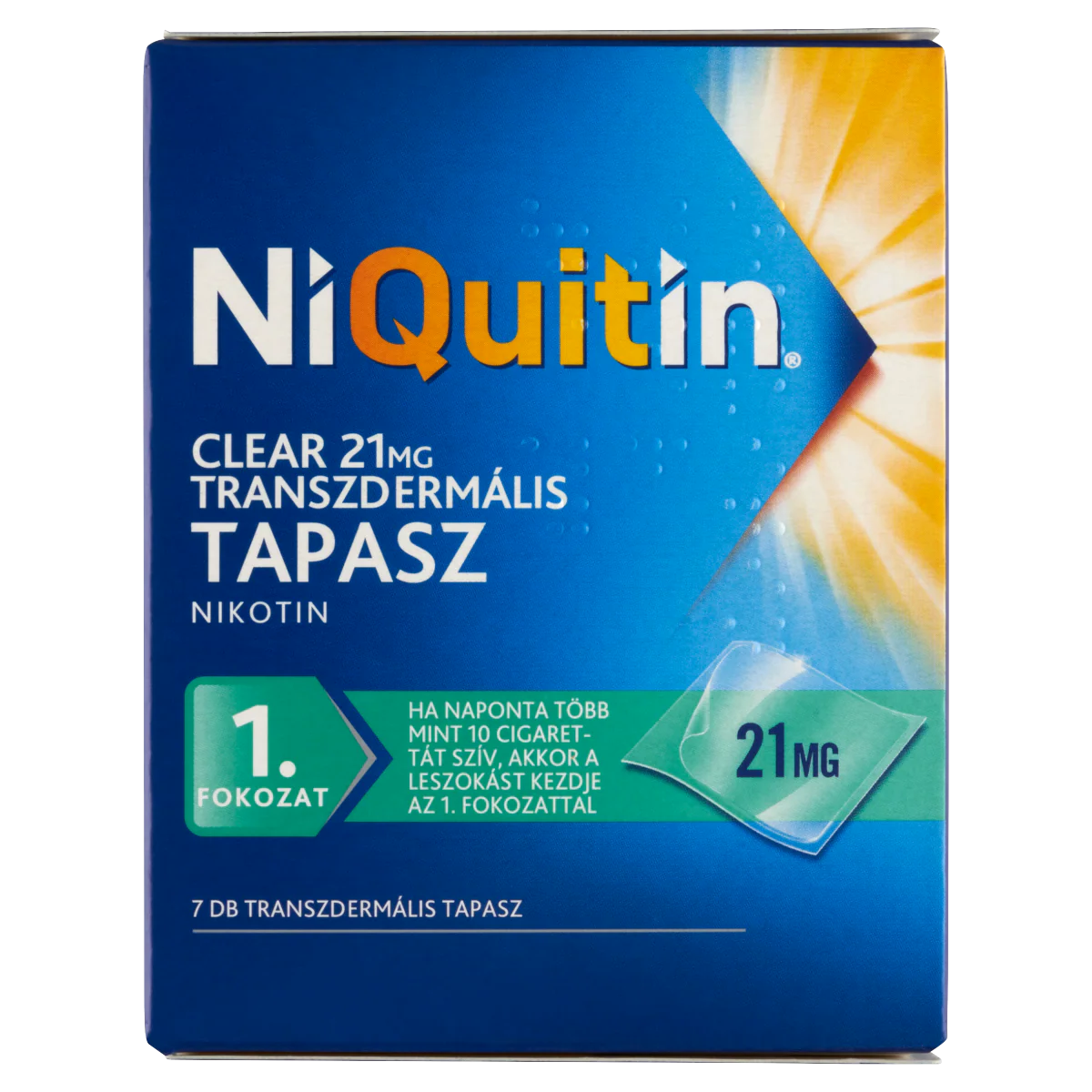 NiQuitin Clear 21 mg transzdermális tapasz 7 db - Image 2