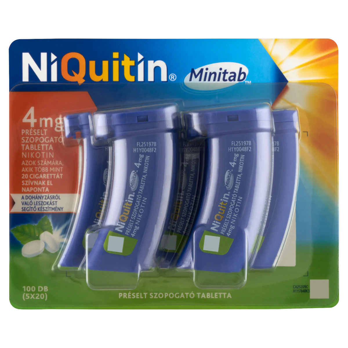 NiQuitin Minitab 4 mg préselt szopogató tabletta 100 db - Image 3