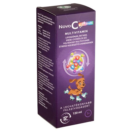 Novo C Kids Multivitamin liposzómás folyadék erdei gyümölcsös ízben 120ml - Image 3