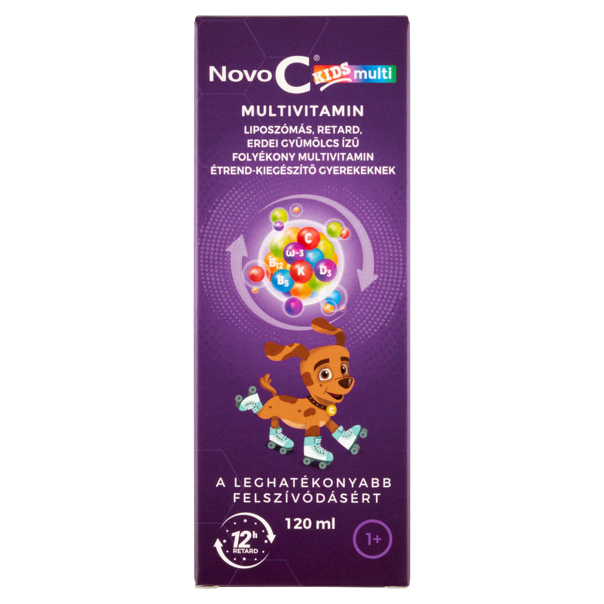 Novo C Kids Multivitamin liposzómás folyadék erdei gyümölcsös ízben 120ml - Image 4