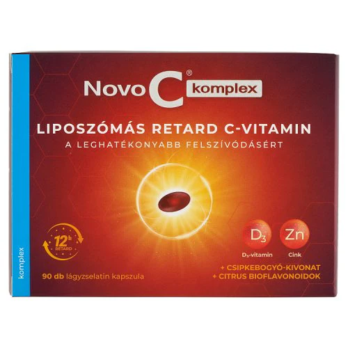 Novo C Komplex liposzĂłmĂĄs reatrd C-Vitamin kapszula 90 db