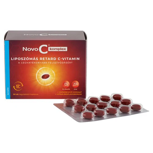 Novo C Komplex liposzĂłmĂĄs reatrd C-Vitamin kapszula 90 db - Image 2