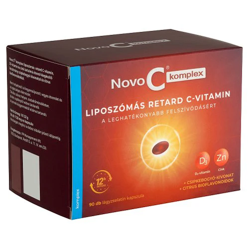 Novo C Komplex liposzĂłmĂĄs reatrd C-Vitamin kapszula 90 db - Image 3