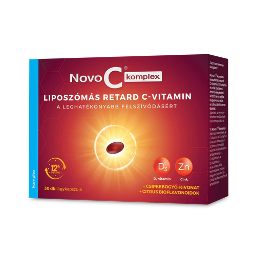 Novo C Komplex liposzĂłmĂĄs retard C-Vitamin kapszula 30 db