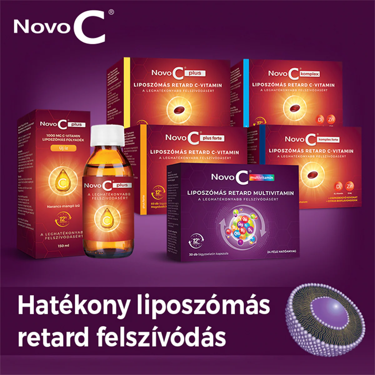Novo C Multivitamin liposzómás retard multivitamin kapszula 30 db - Image 11