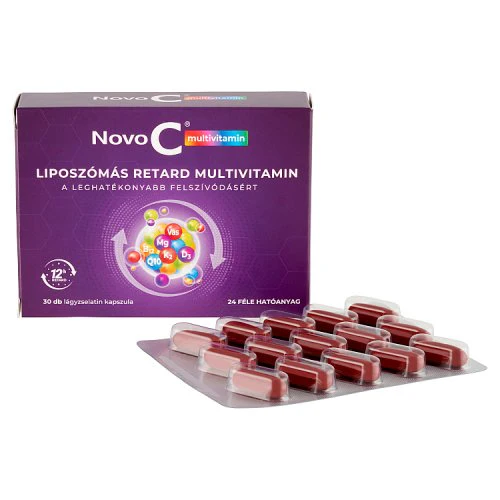 Novo C Multivitamin liposzómás retard multivitamin kapszula 30 db - Image 2