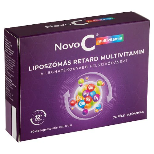Novo C Multivitamin liposzómás retard multivitamin kapszula 30 db - Image 3