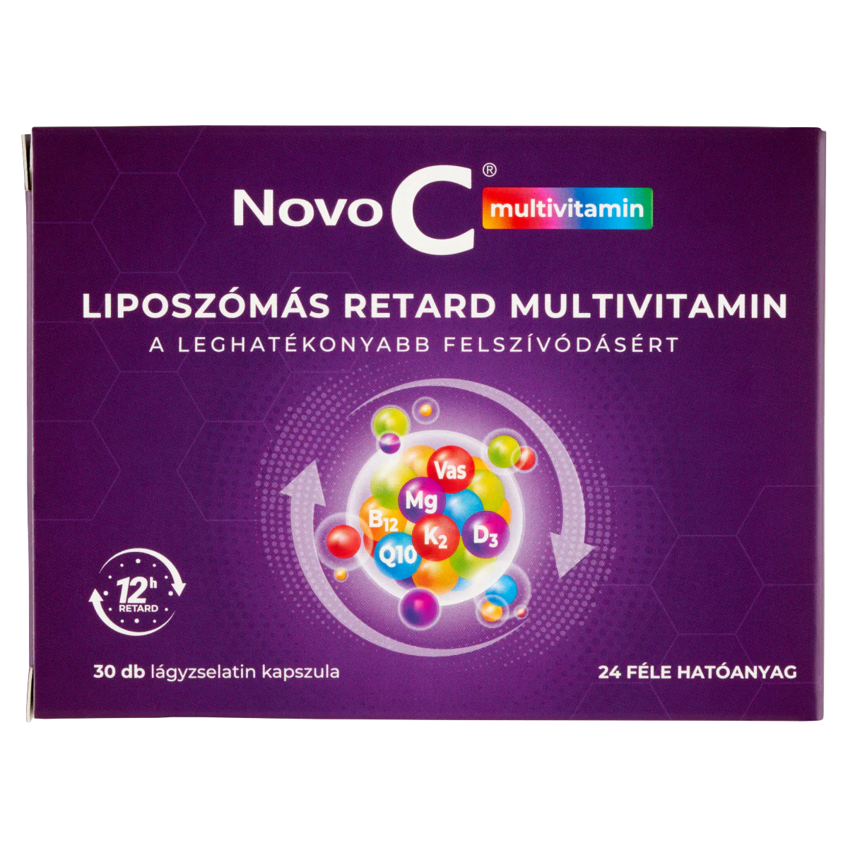 Novo C Multivitamin liposzómás retard multivitamin kapszula 30 db - Image 5