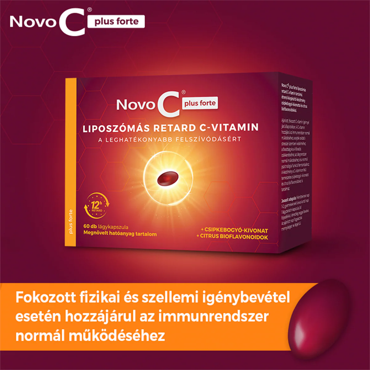 Novo C Plus Forte liposzómális retard kapszula 60 db - Image 10