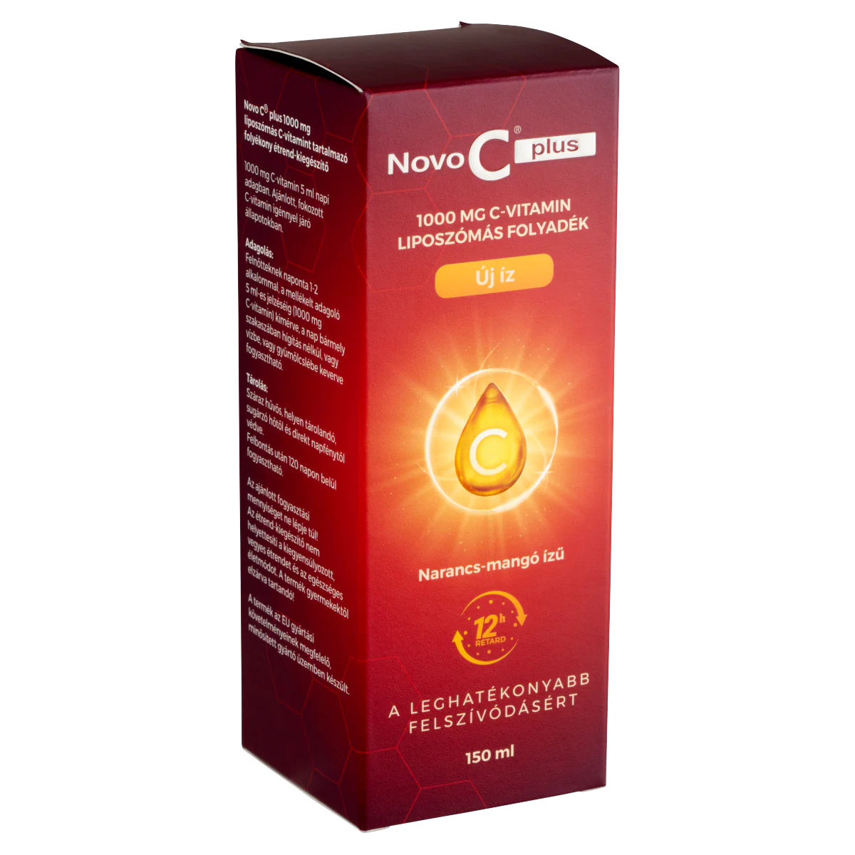 Novo C Plus 1000g liposzómás C-Vitamin étrendkiegészítő folyadék 150ml - Image 4