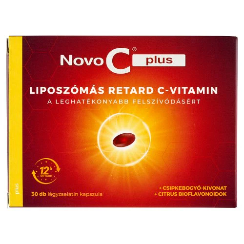 Novo C Plus liposzĂłmĂĄs retard C-Vitamin kapszula 30 db