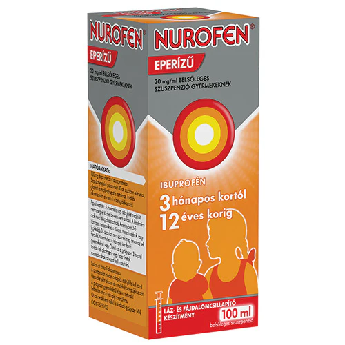 Nurofen 20mg/ml belsőleges szuszpenzió gyermekeknek eperízű 100ml - Image 2