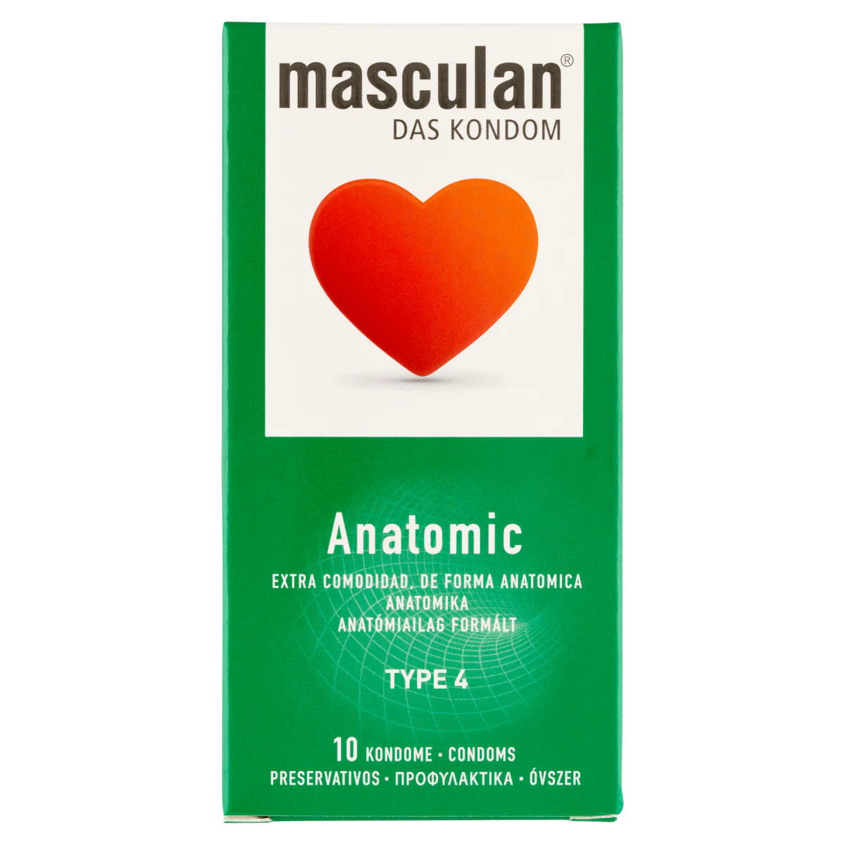 Masculan 4 Anatomic óvszer 10 db - Image 2