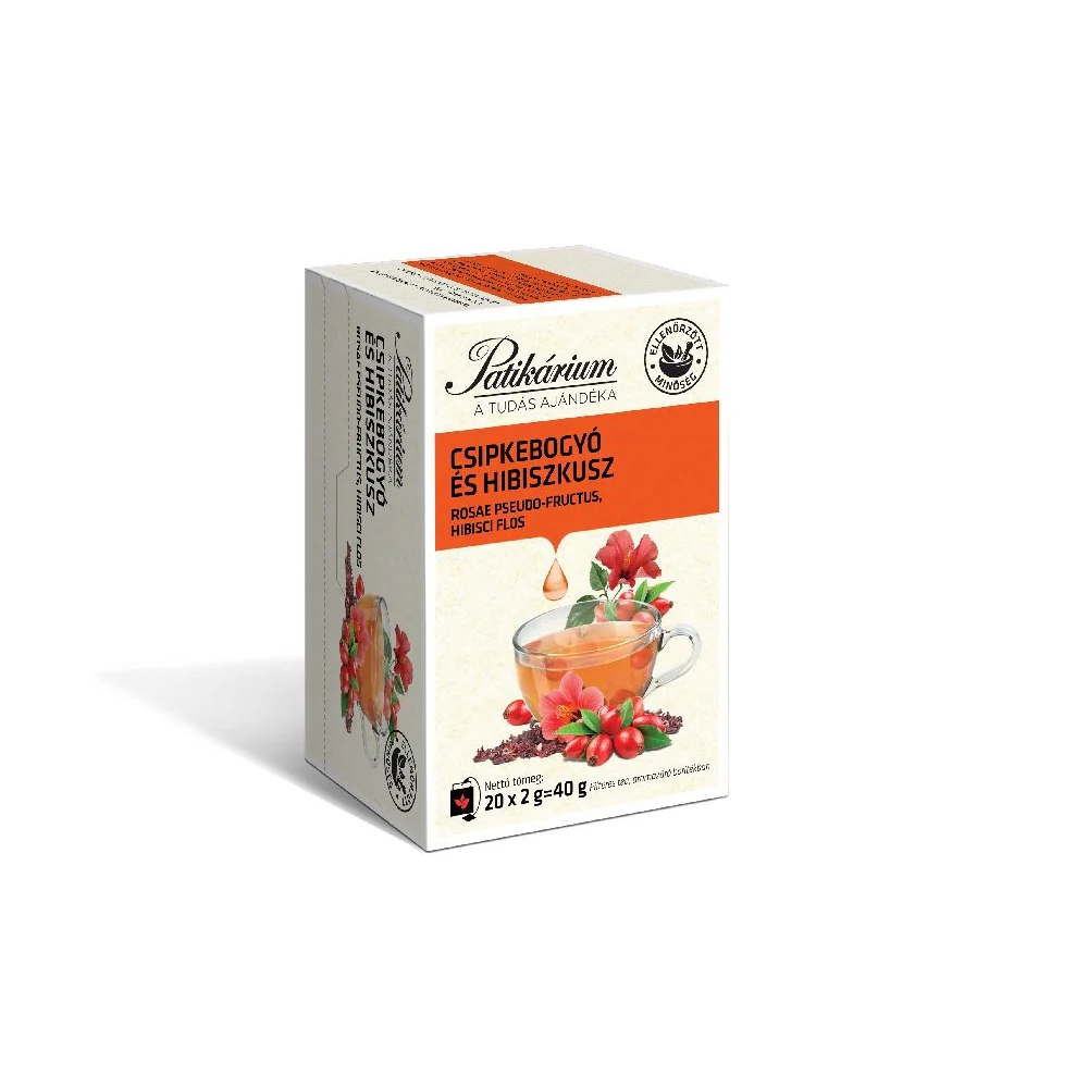 Patikárium Csipkebogyó és Hibiszkusz tea filteres 20 db - Image 2