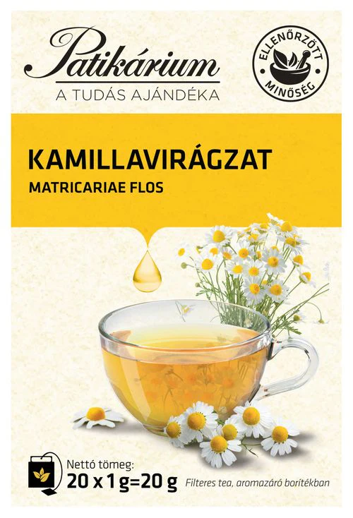 Patikárium Kamillavirág tea filteres 20 db