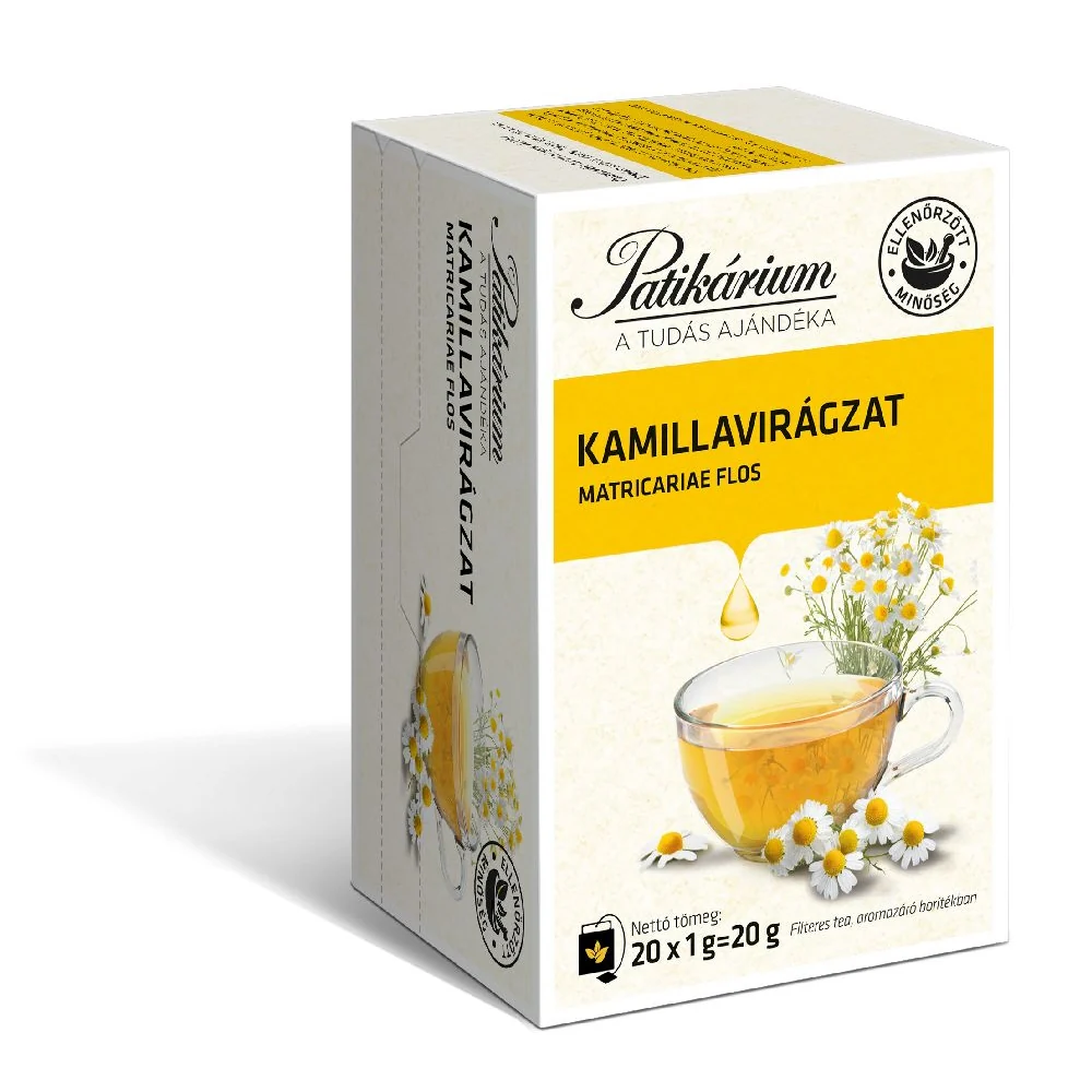 Patikárium Kamillavirág tea filteres 20 db - Image 2