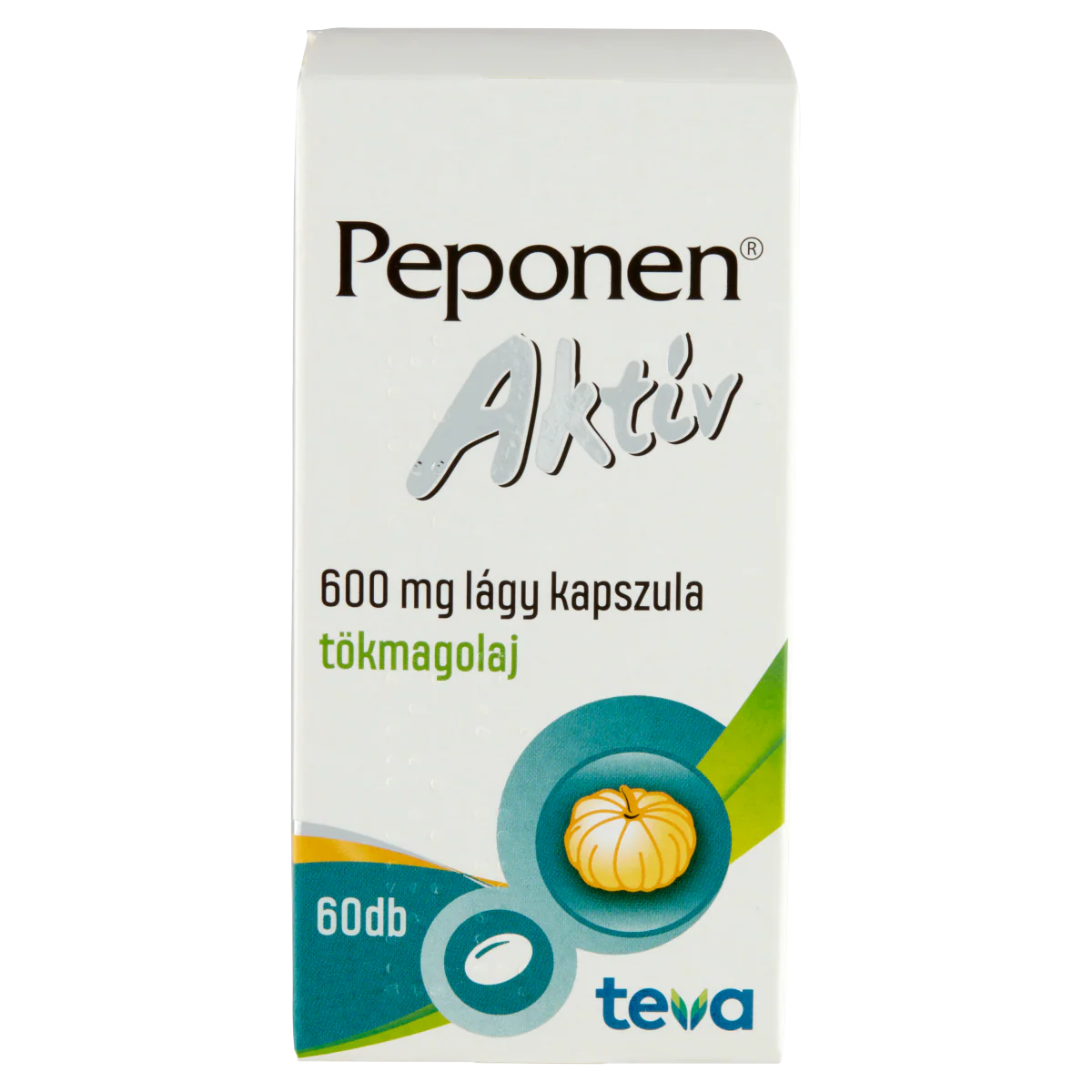 Peponen AktĂv 600 mg lĂĄgy kapszula 60 db - Image 2