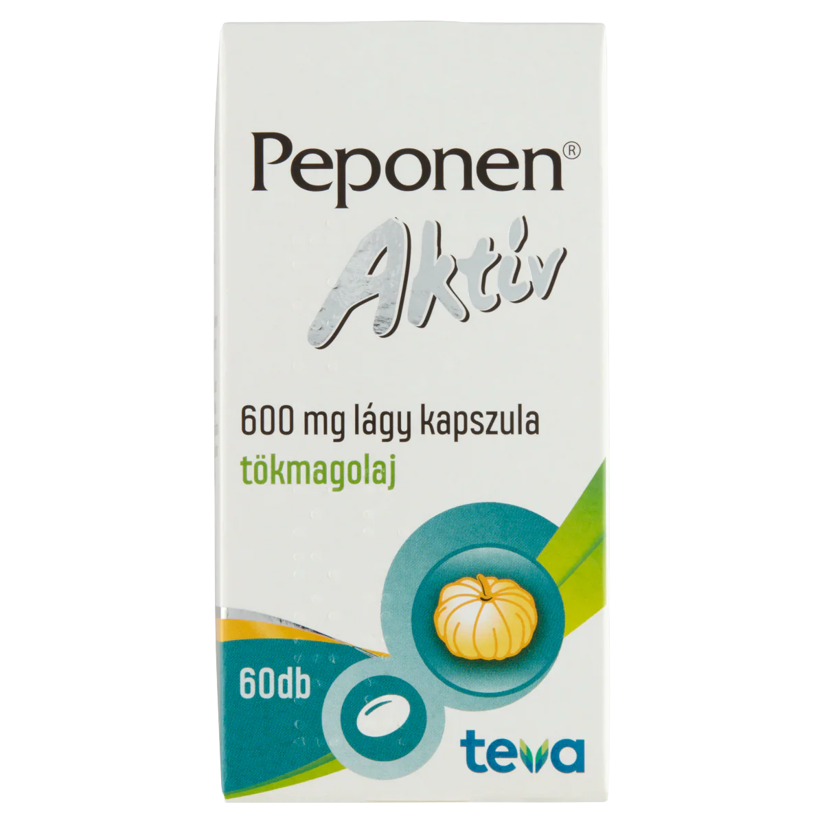 Peponen AktĂv 600 mg lĂĄgy kapszula 60 db - Image 3