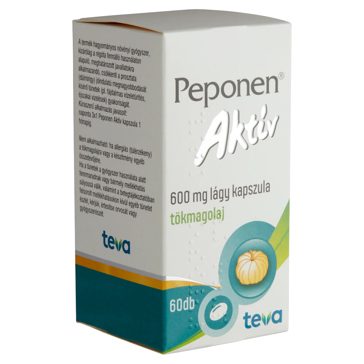 Peponen AktĂv 600 mg lĂĄgy kapszula 60 db - Image 4
