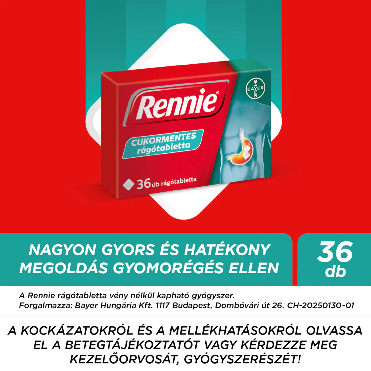 Rennie cukormentes rágótabletta 36 db - Image 7