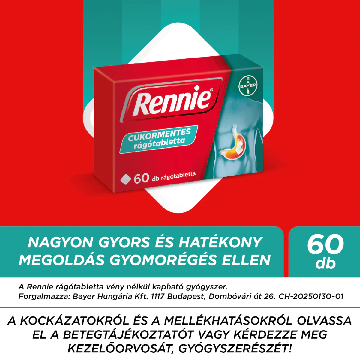 Rennie cukormentes rágótabletta 60 db - Image 10